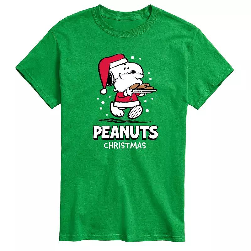 Men's Peanuts Santa Snoopy Cookies Graphic Tee,  Product Image