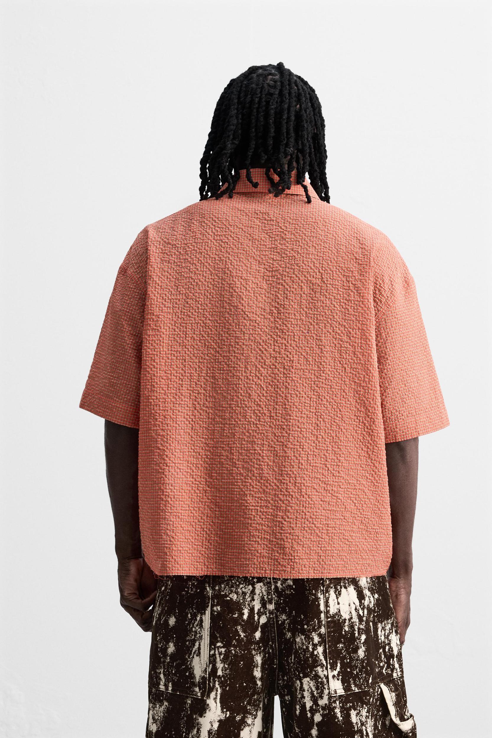 SEERSUCKER PLAID SHIRT Product Image