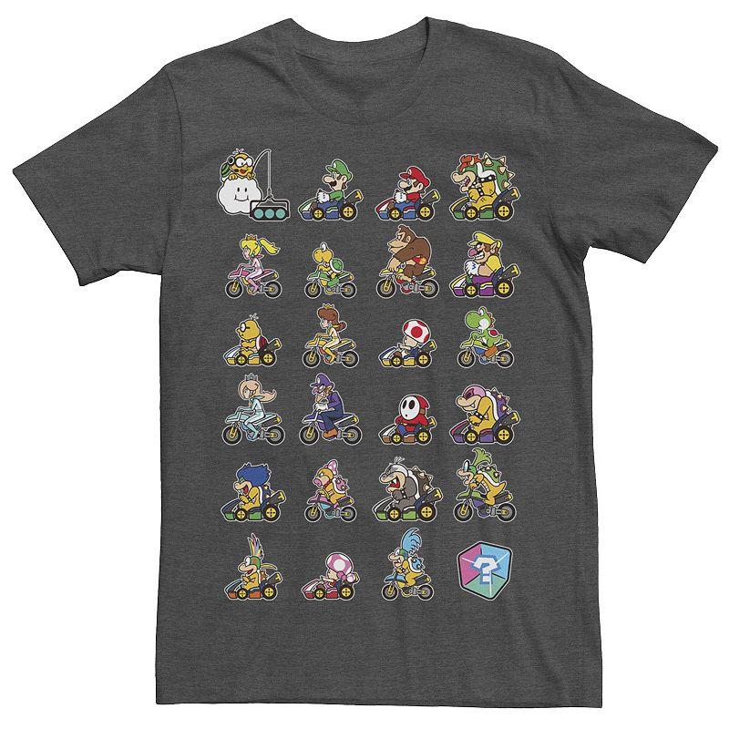 Men's Mario Kart Character Stacks Tee,  Product Image