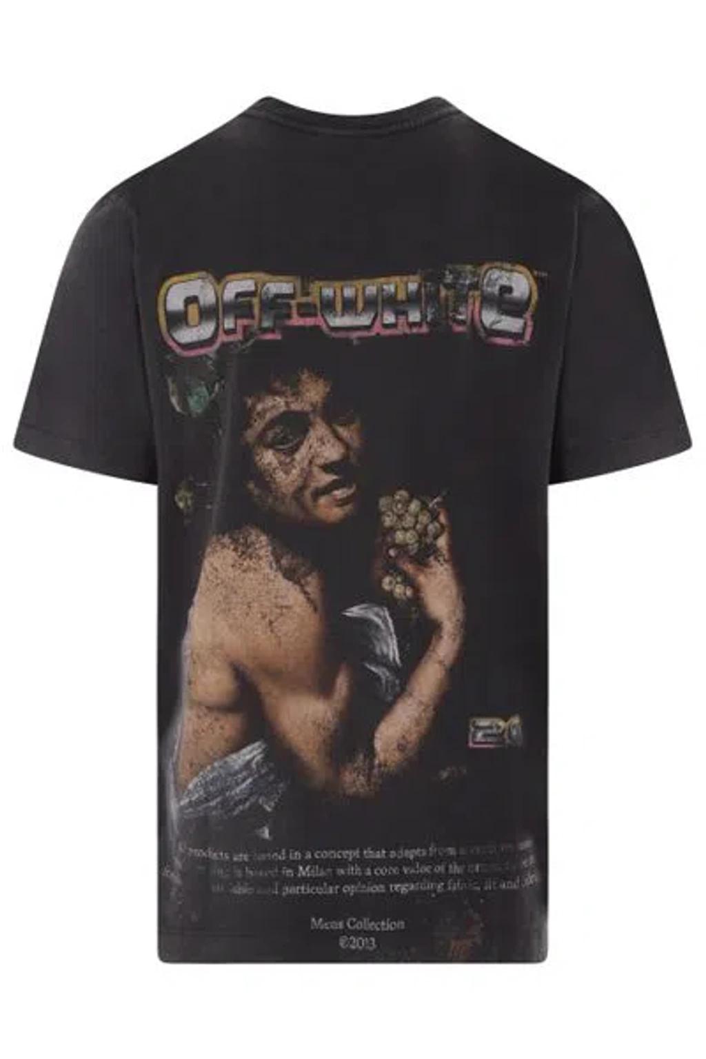 OFF-WHITE Off White™ Black Crew Neck T Shirt With Print Product Image