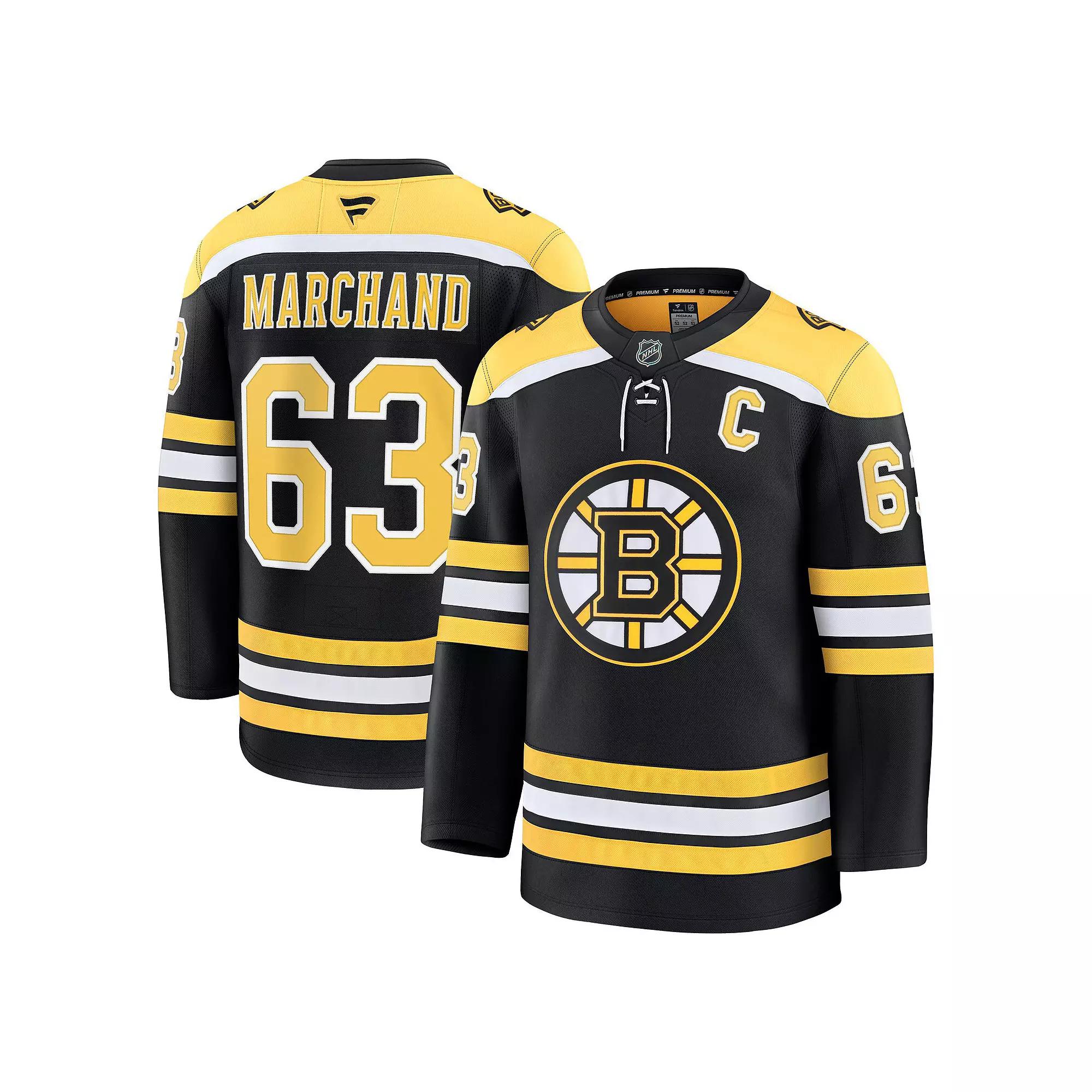 Men's Fanatics Brad Marchand Black Boston Bruins Home Premium Jersey, Size: 52 Product Image