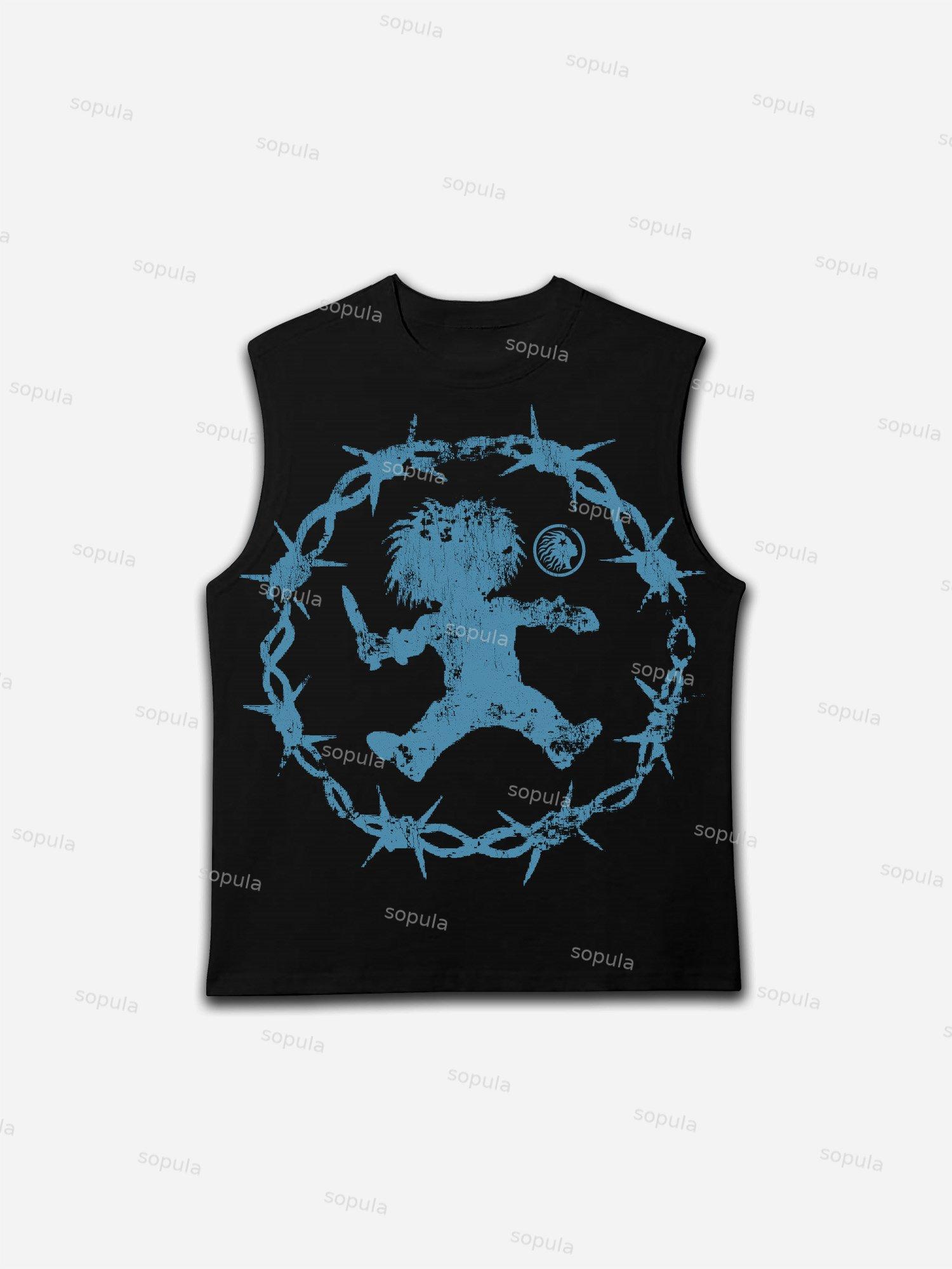 Dont You Wanna Play Print Tank Top Product Image