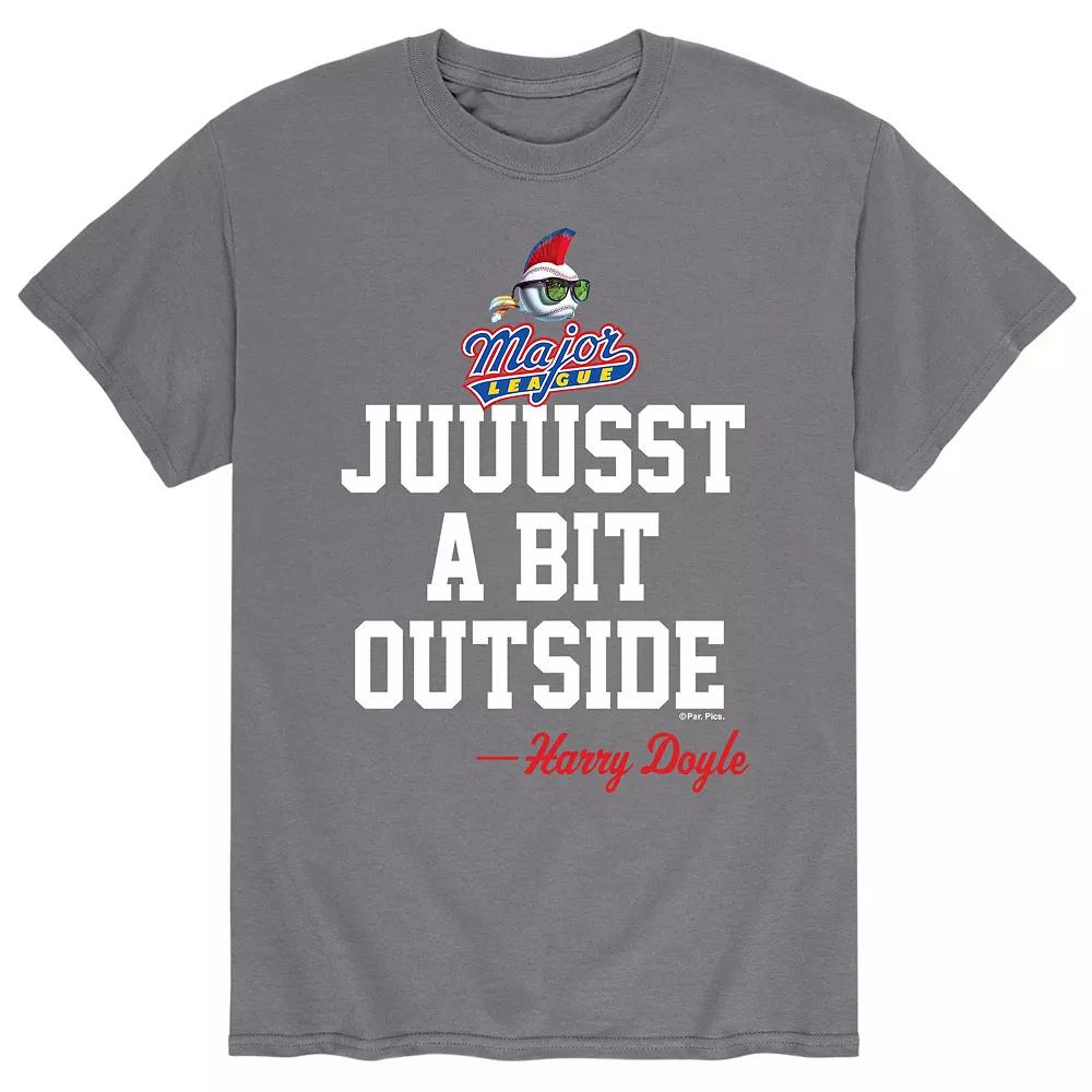 Men's Major League "Juuusst A Bit Outside" Baseball Tee,  Product Image