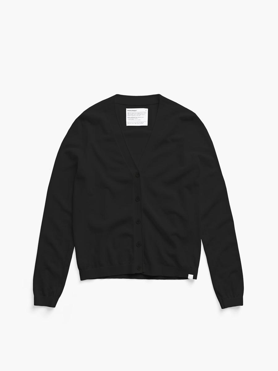 Women's Atlas Air Button-Front Cardigan - Black Female Product Image