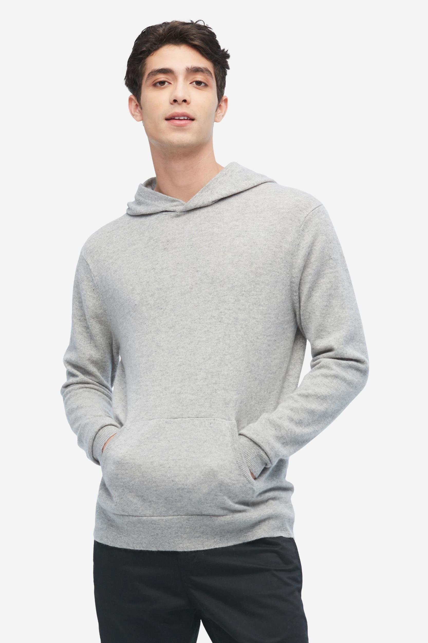 Cashmere Pullover Hoodie For Men Product Image