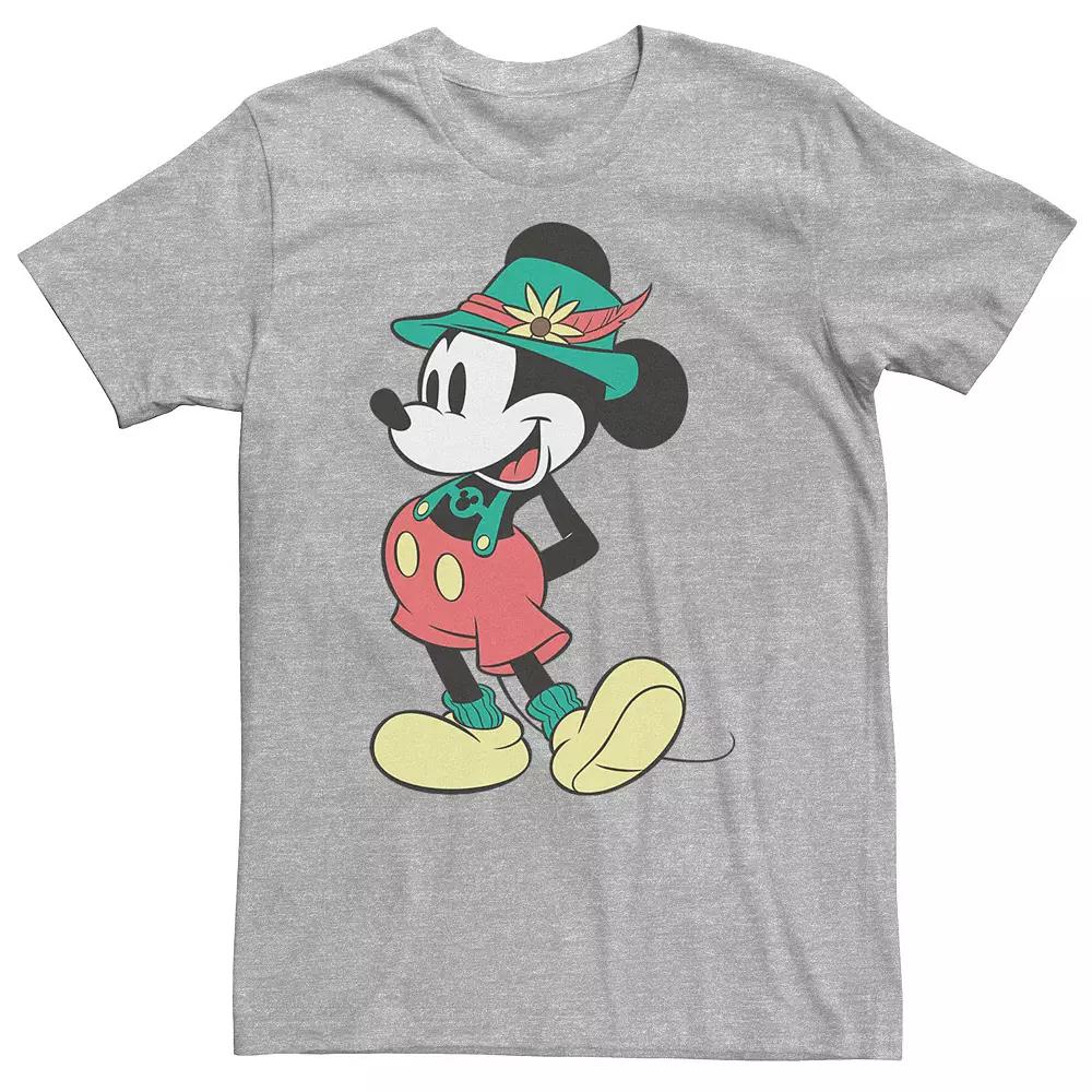 Big & Tall Disney Mickey Mouse Happy Lederhosen Portrait Tee, Men's,  Product Image