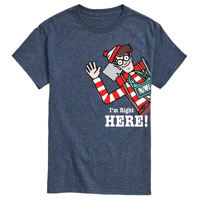 Men's Where's Waldo I'm Right Here Graphic Tee,  Product Image