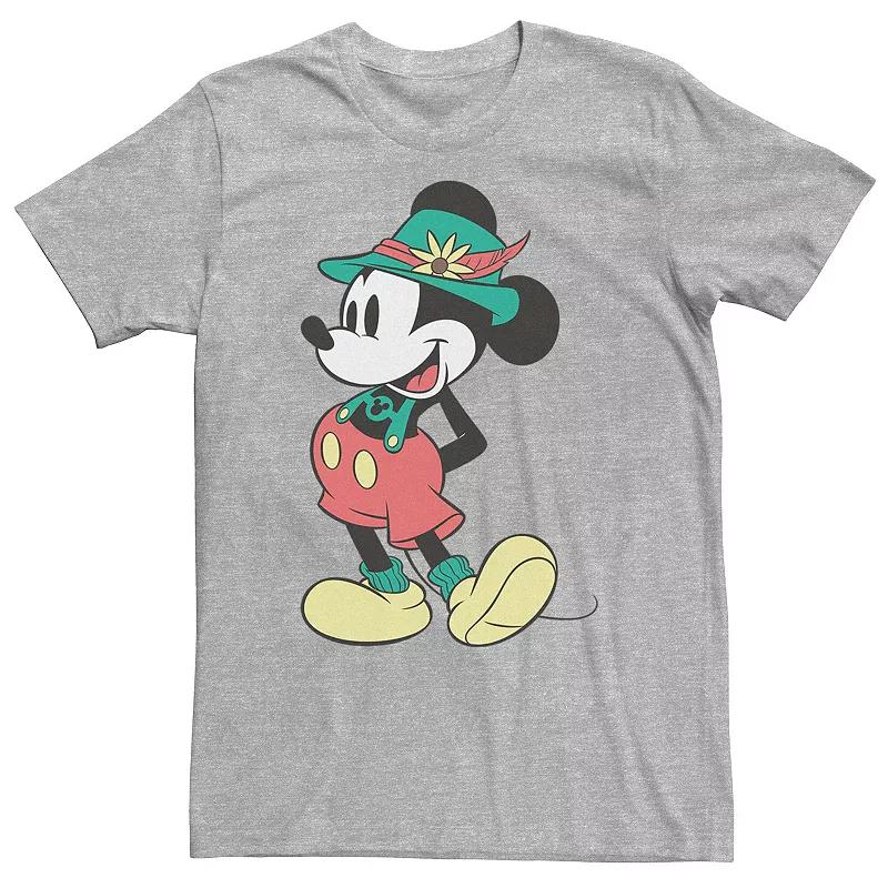 Big & Tall Disney Mickey Mouse Happy Lederhosen Portrait Tee, Men's,  Product Image