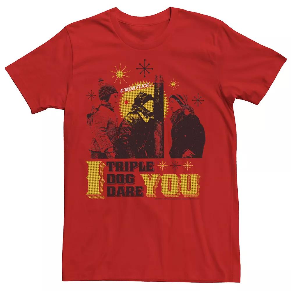 Men's Christmas Story Triple Dog Tee, Size: 3XL, Red Product Image