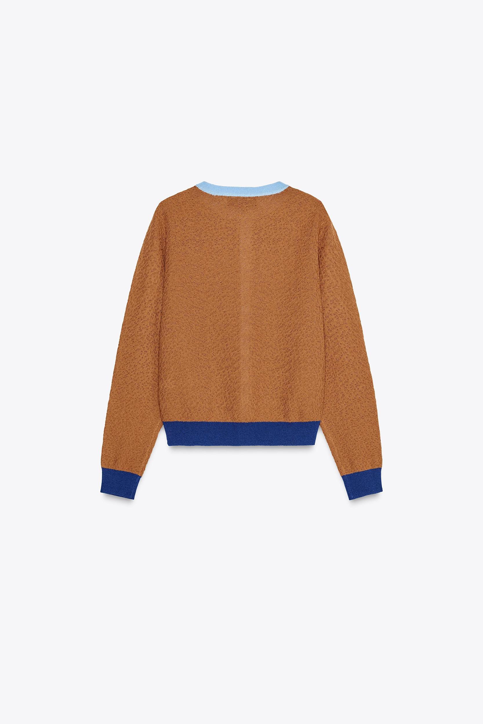 COLOUR BLOCK CARDIGAN Product Image