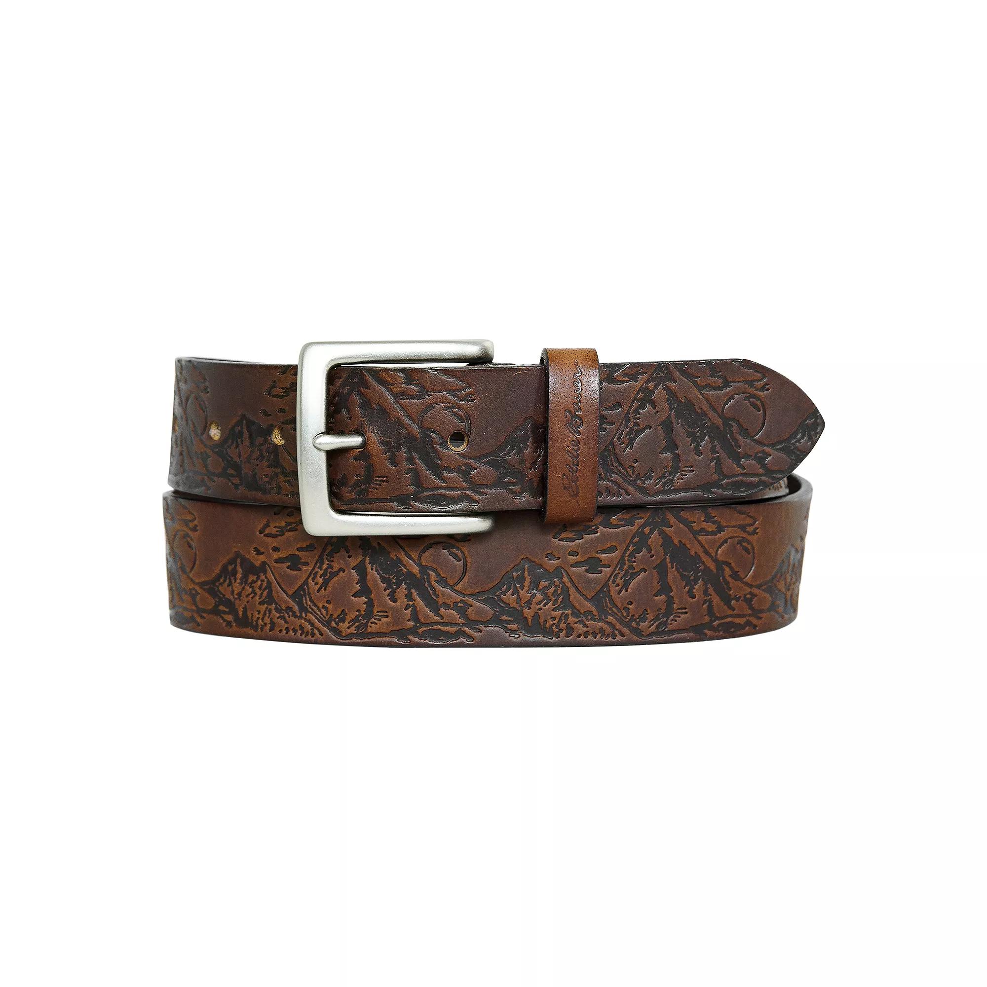 Men's Eddie Bauer 1.45-in. Debossed Live Your Adventure Belt,  Product Image