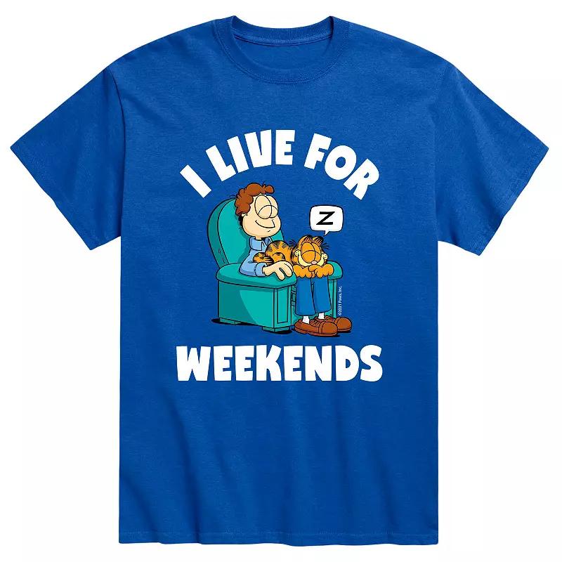Men's Garfield Live For Weekends Tee,  Product Image
