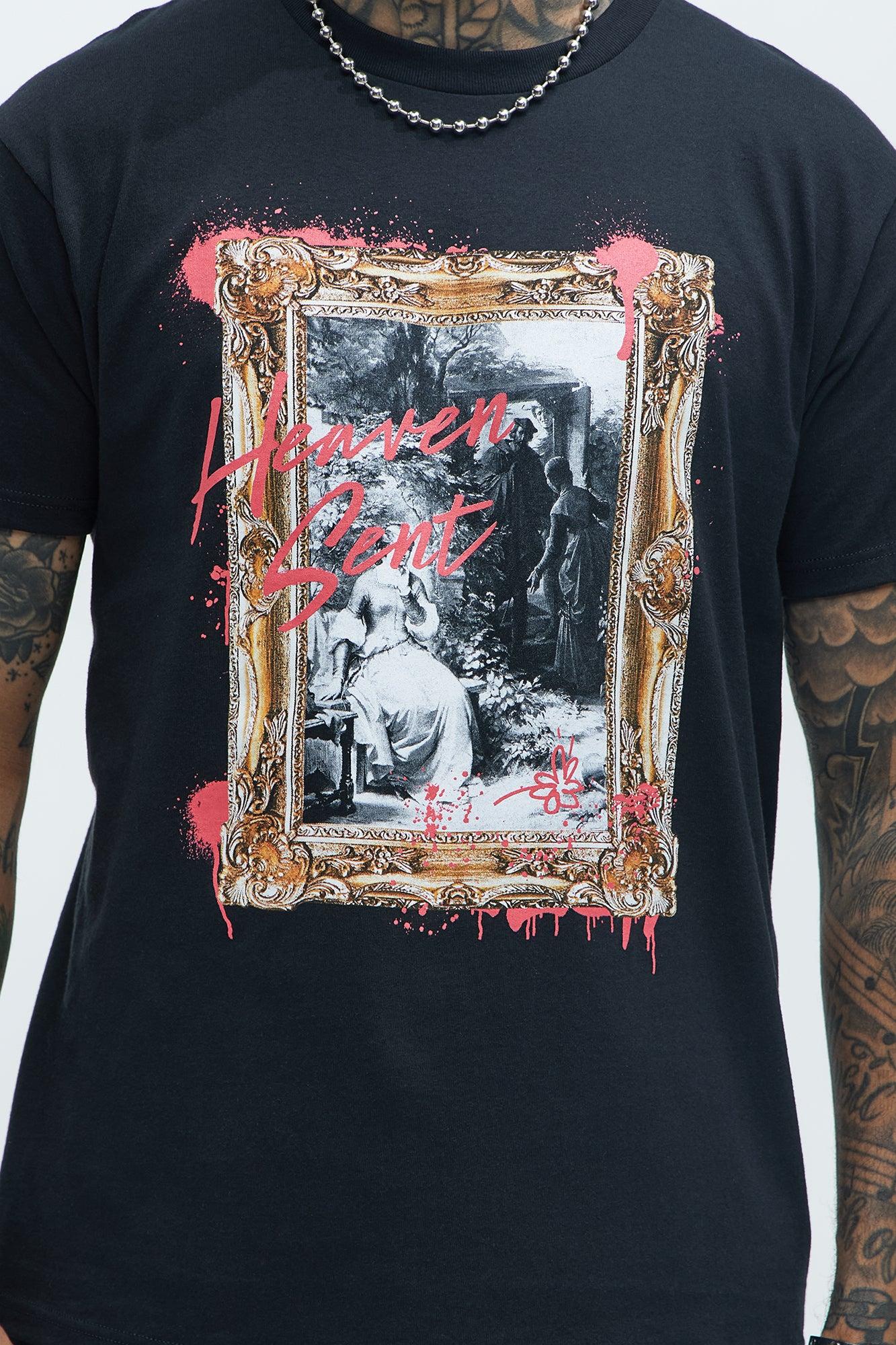 Heaven Sent Art Short Sleeve Tee - Black Product Image