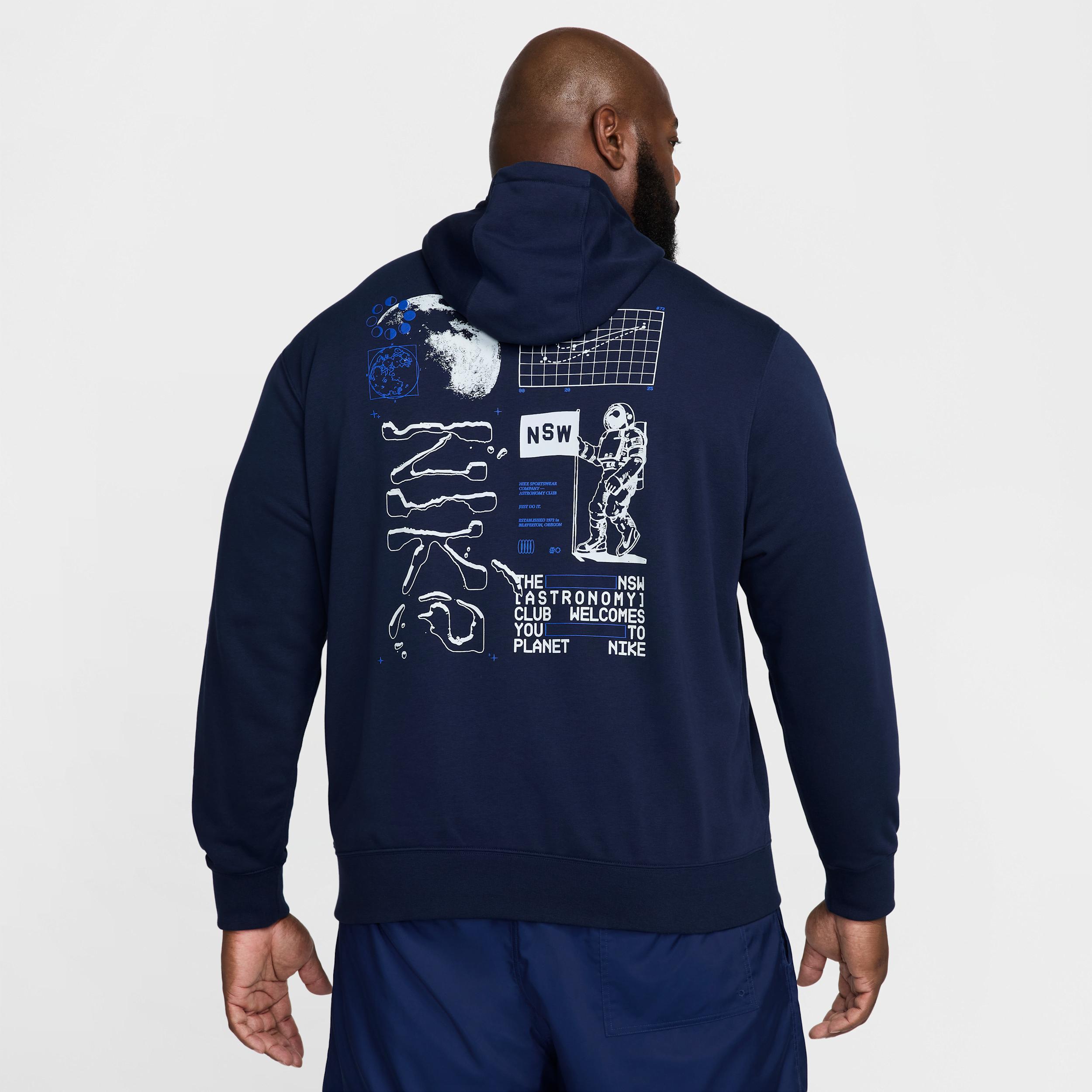 Nike Mens Club French Terry Hoodie | HJ2177-010 Product Image