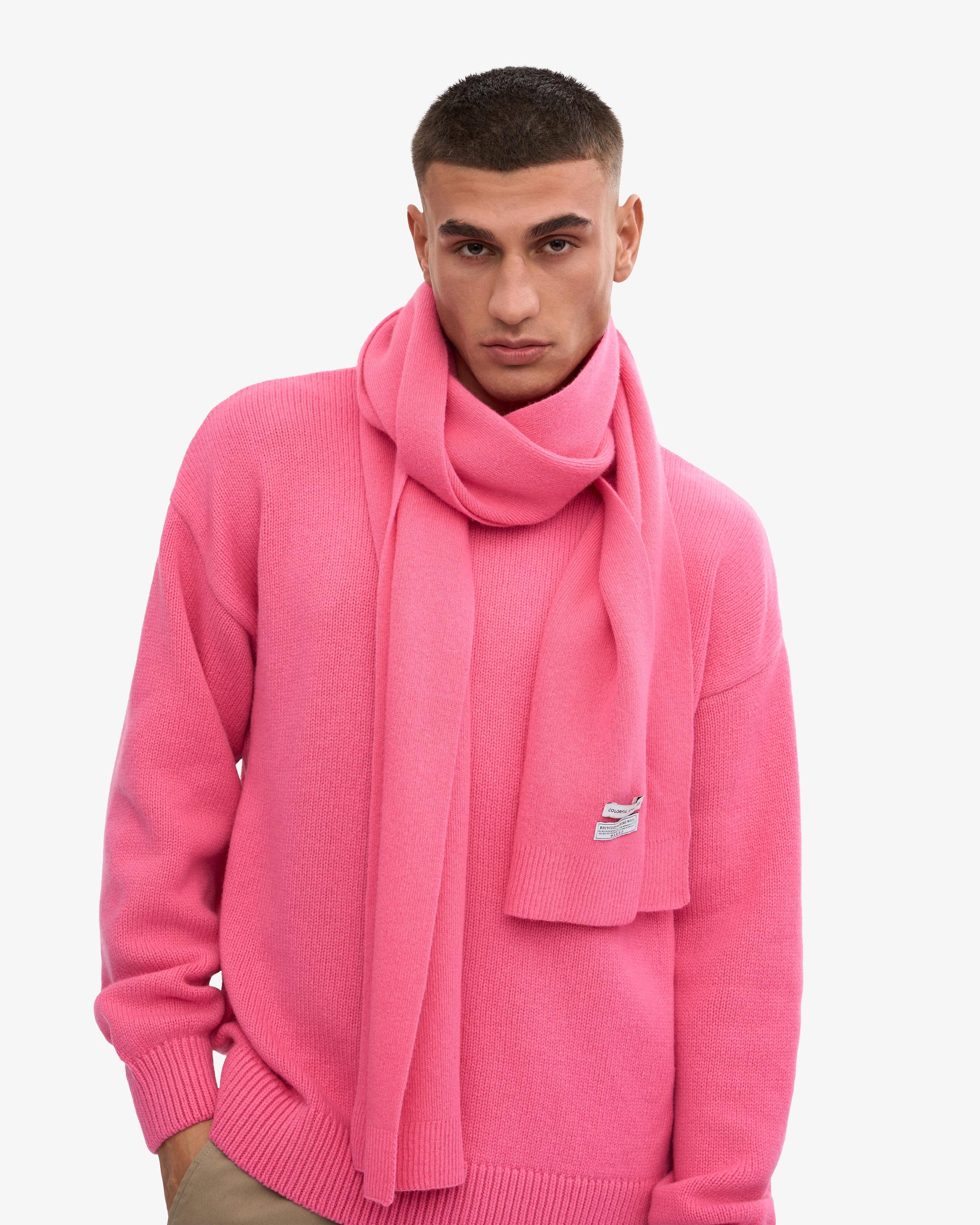 Merino Wool Scarf - Bubblegum Pink Product Image