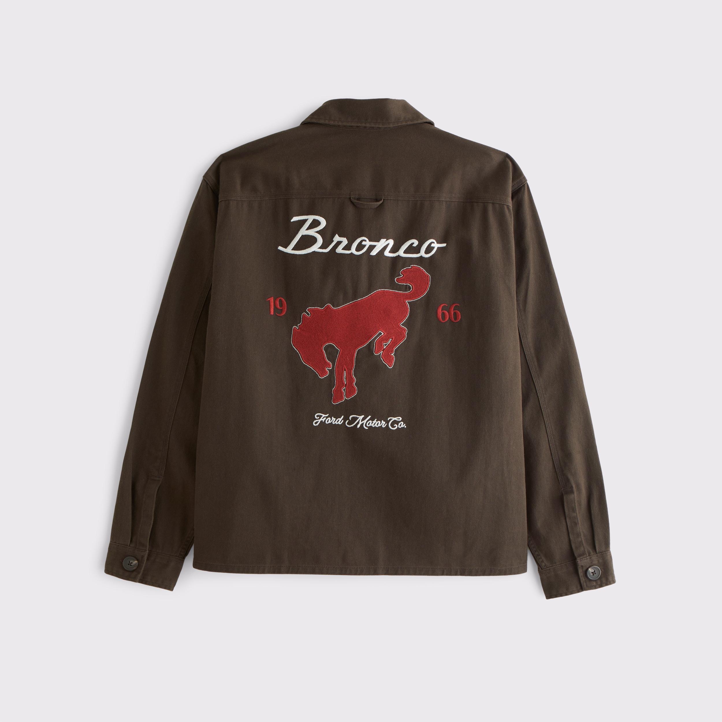 Twill Graphic Shirt Jacket Product Image