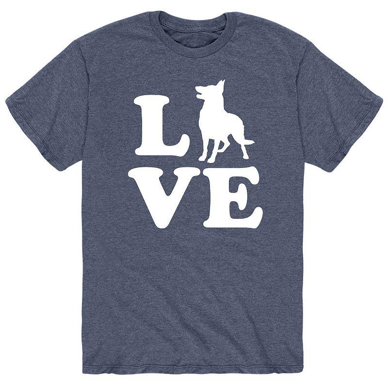 Men's Love German Shepherd Tee,  Product Image