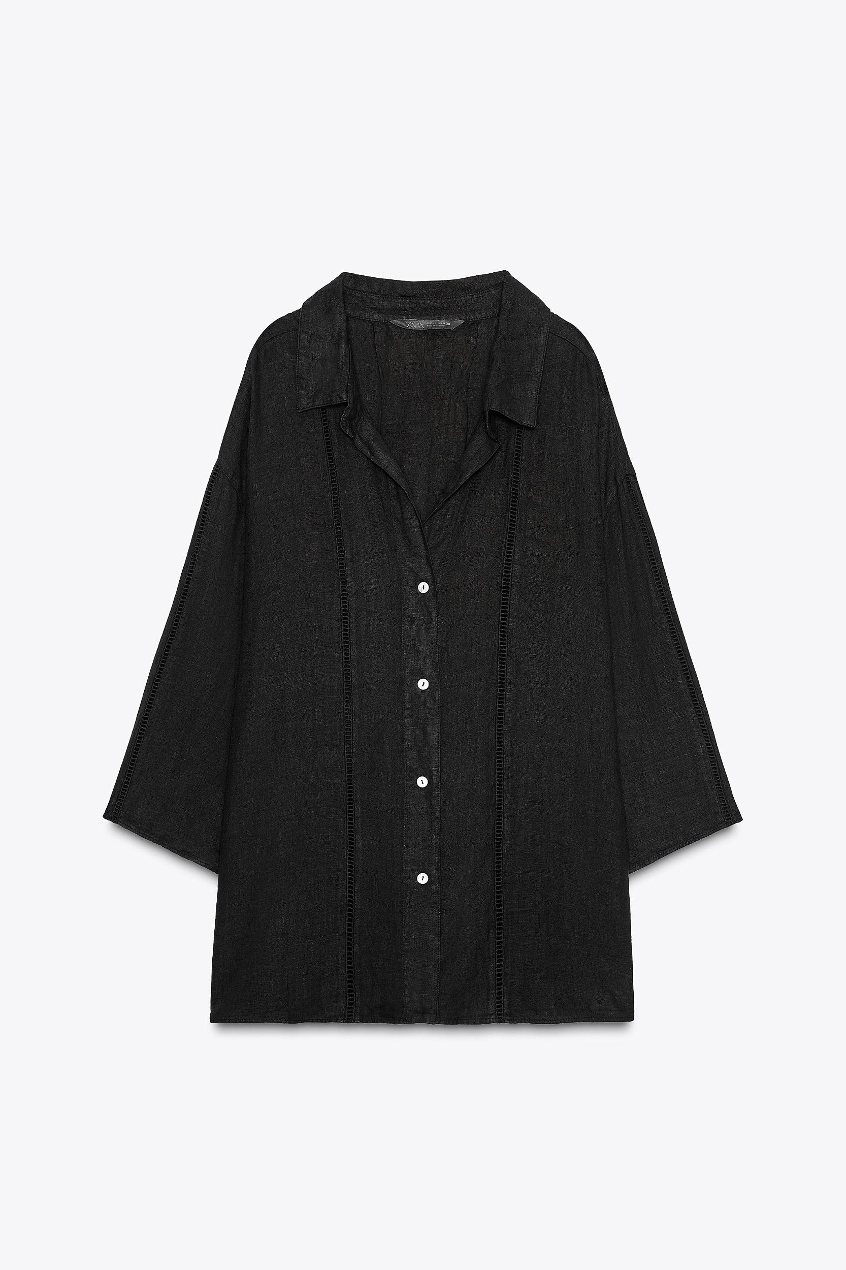 100% LINEN SHIRT ZW COLLECTION Product Image