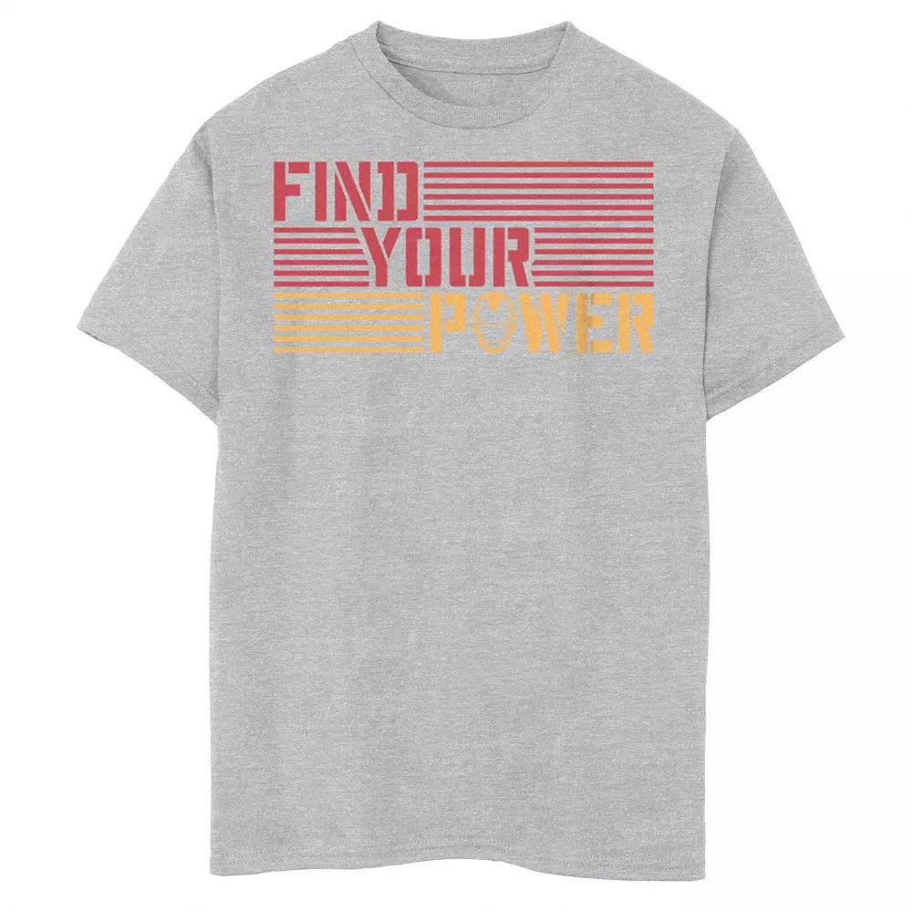 Boys 6-20 Marvel Iron Man Find Your Power Striped Text Graphic Tee, Boy's,  Product Image