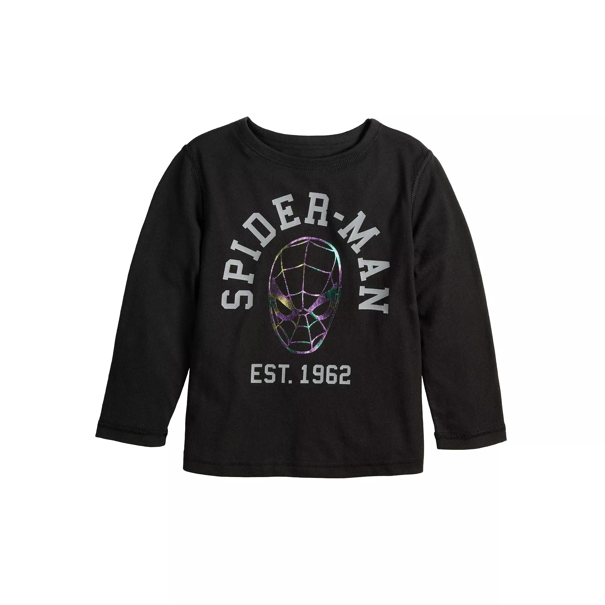 Toddler & Boys 4-12 Jumping Beans® Marvel Spider-Man Long Sleeve Adaptive Graphic Tee, Toddler Boy's, Spider Man Product Image