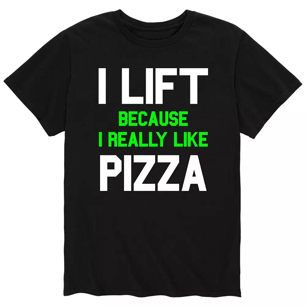 Men's I Lift Because Pizza Tee,  Product Image