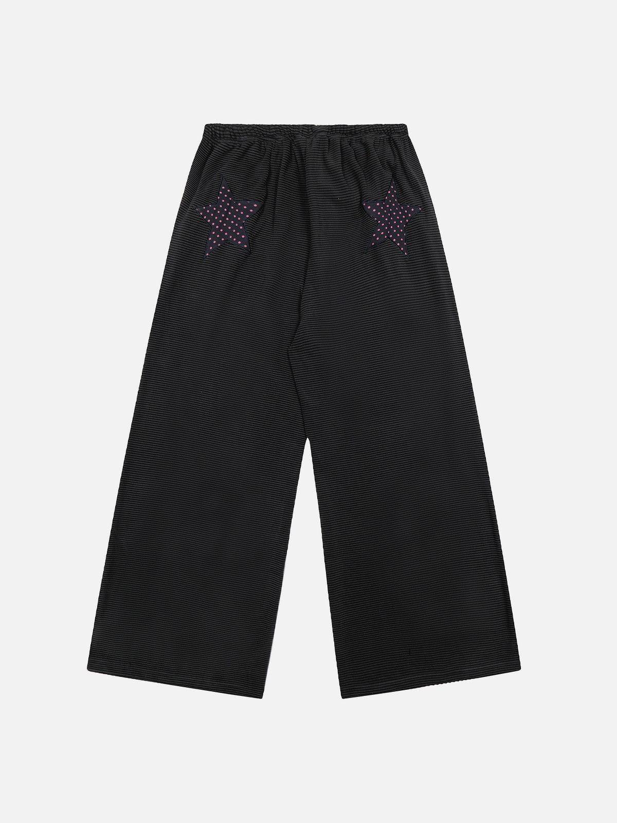 Aelfric Eden Applique Polka Dot Star Baggy Sweatpants Product Image