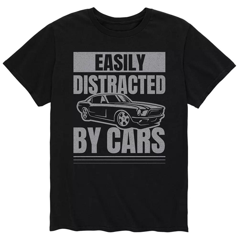 Men's Easily Distracted By Cars Tee,  Product Image