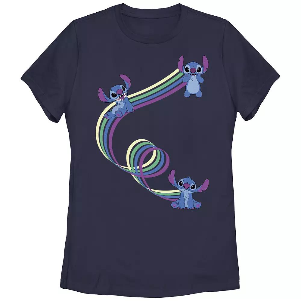 Disney's Lilo & Stitch Women's Color Ribbons Stitch Tee, Girl's,  Product Image