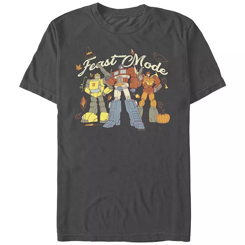 Men's Transformers Feast Mode Graphic Tee, Size: Small, Grey Product Image