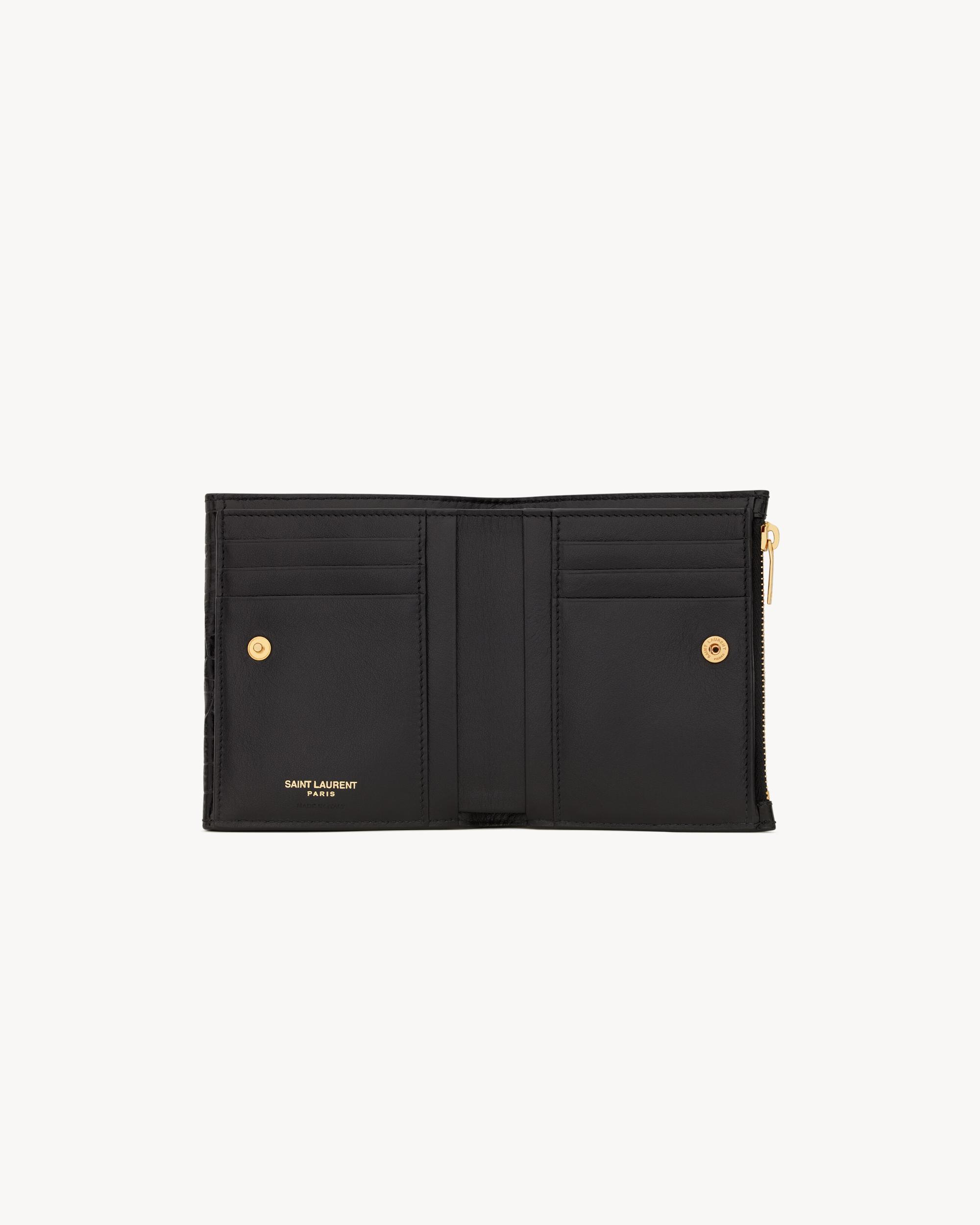 CASSANDRE MATELASSÉ small envelope wallet in grain de poudre leather Product Image