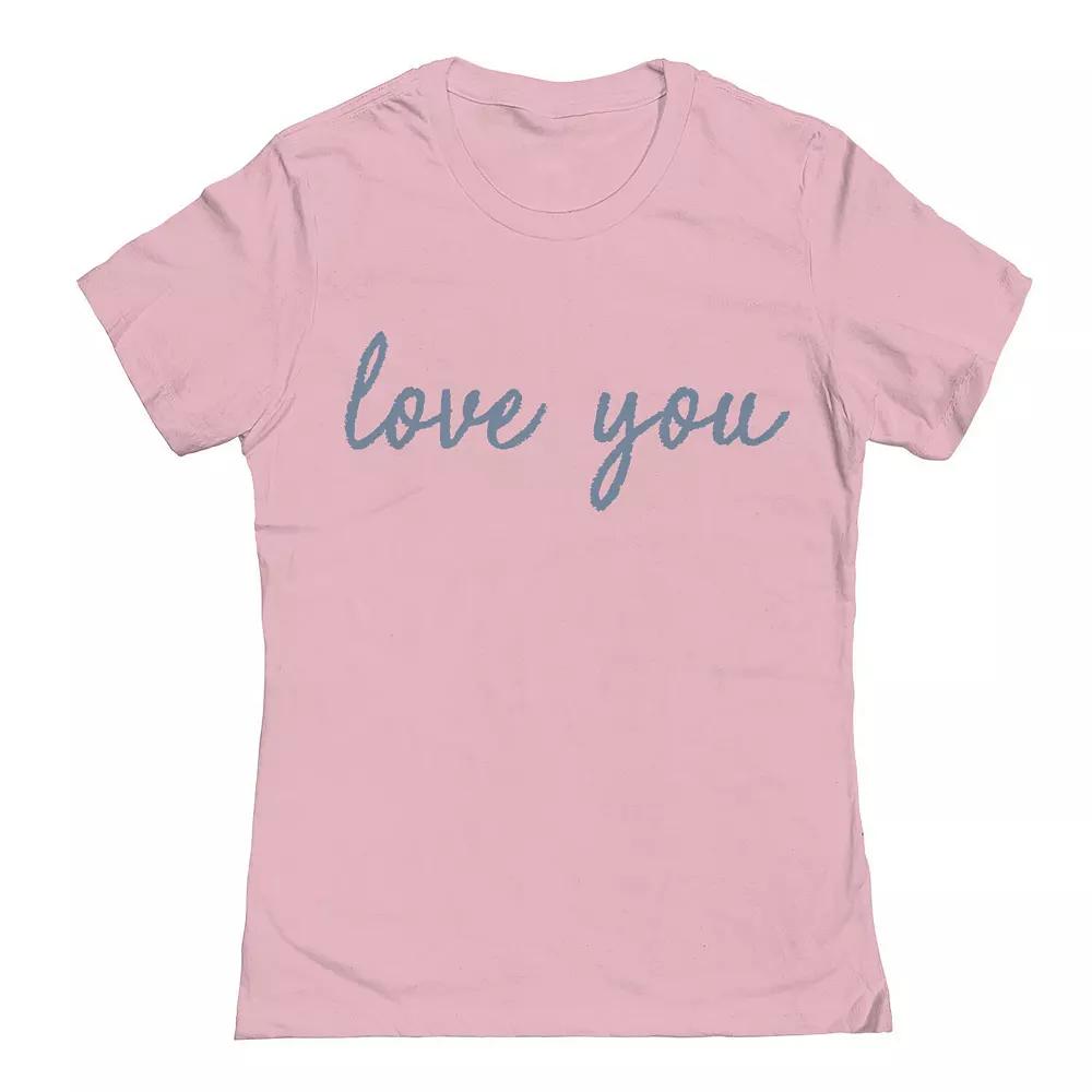 Junior's Grayson Threads The Label Love You Valentine's Day Graphic Tee, Women's,  Product Image