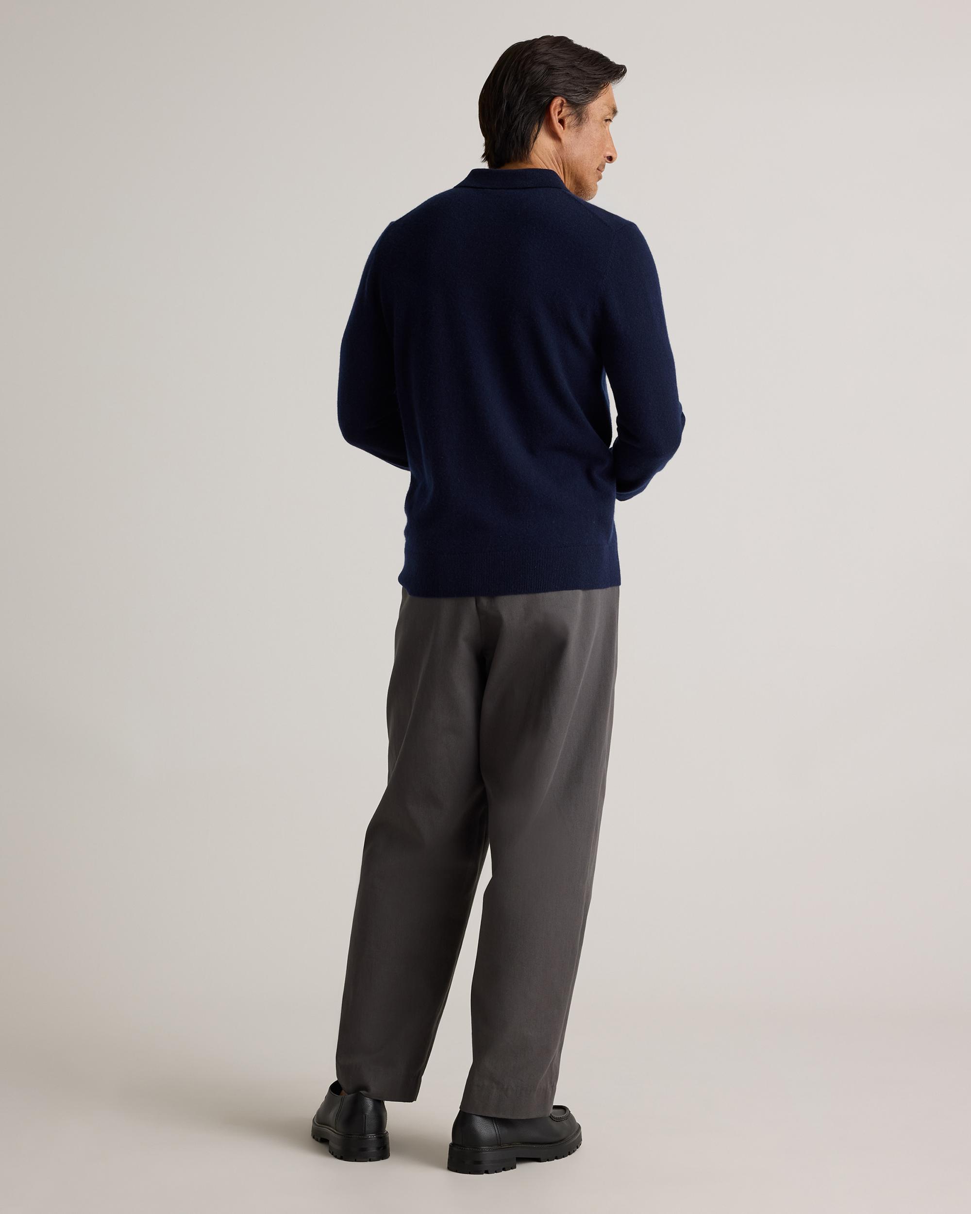Quince | Men's Mongolian Cashmere Polo Sweater Size XL Product Image