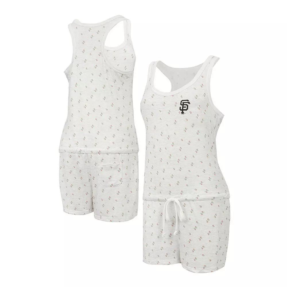 Women's Concepts Sport Cream San Francisco Giants Gardner Hacci Knit Romper,  Product Image