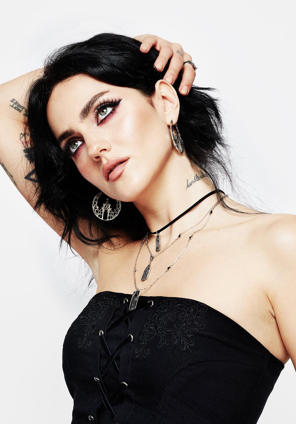 Cathedral Gothic Hoop Earrings Product Image