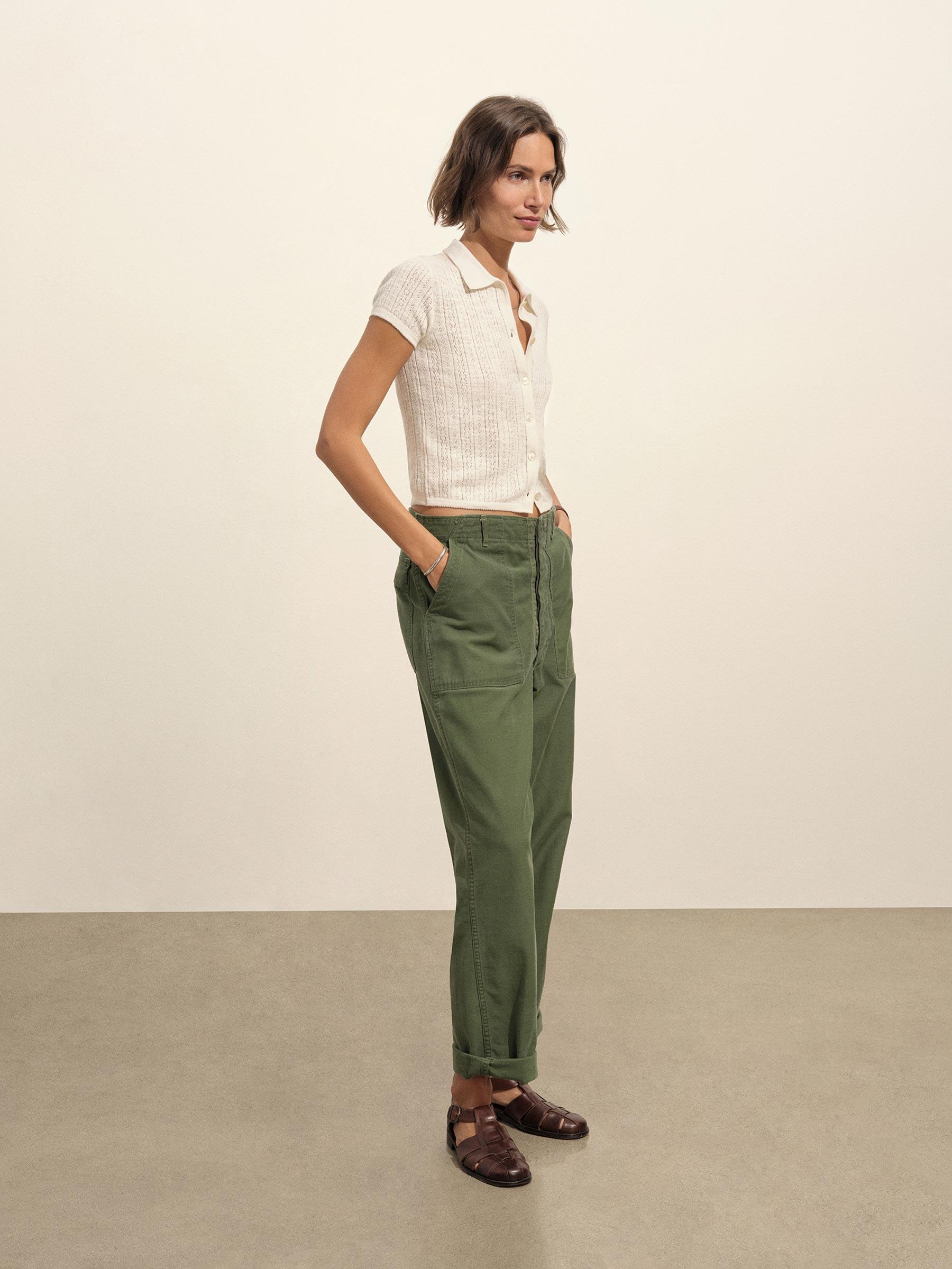 Soft White Coastal Linen Pointelle Polo Product Image