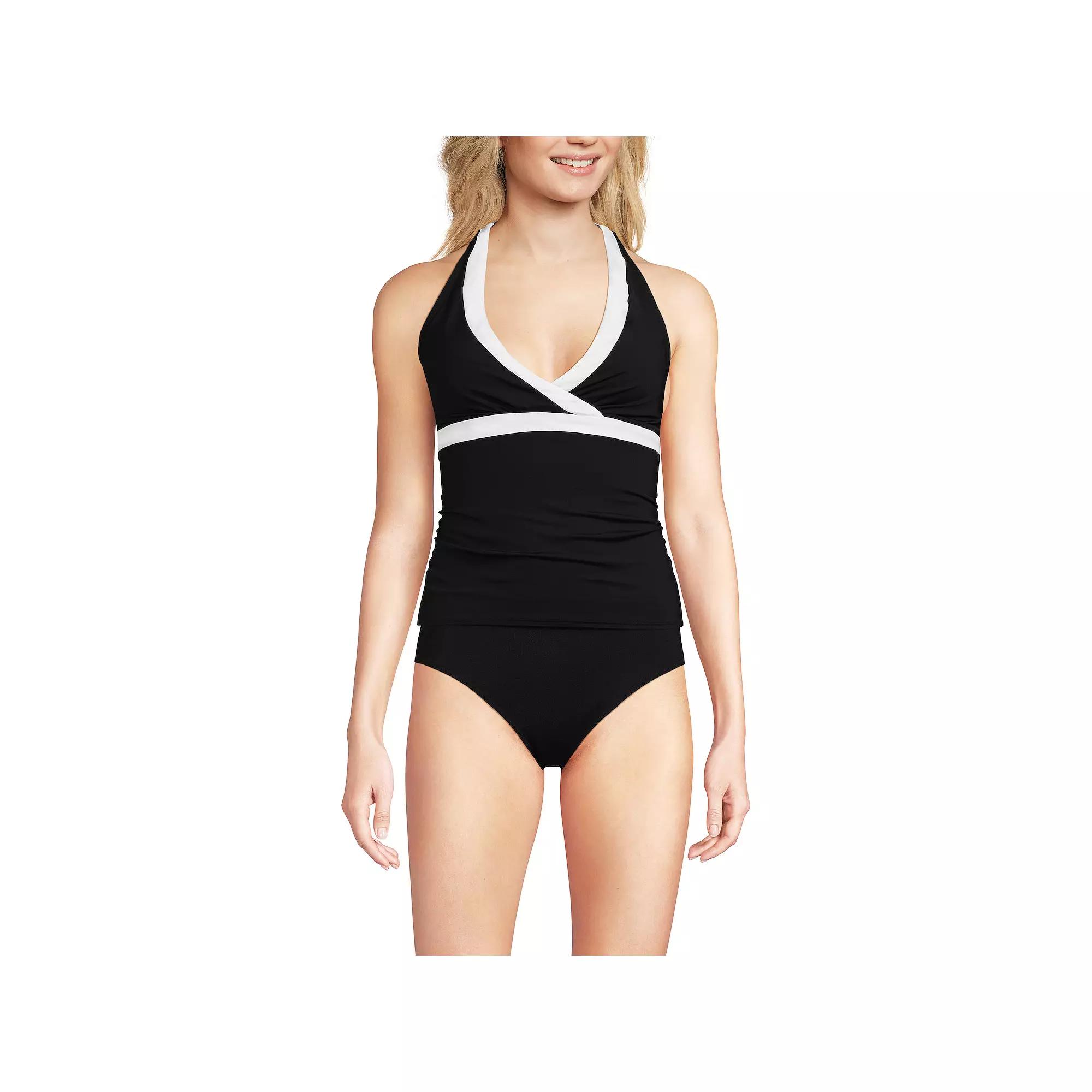 Women's Lands' End V-Neck Halter Tankini Top,  Product Image