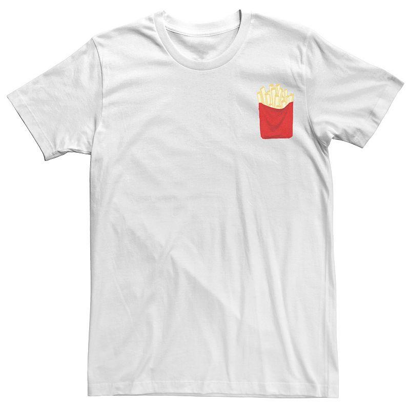 Men's French Fries Left Chest Pocket Logo Graphic Tee,  Product Image