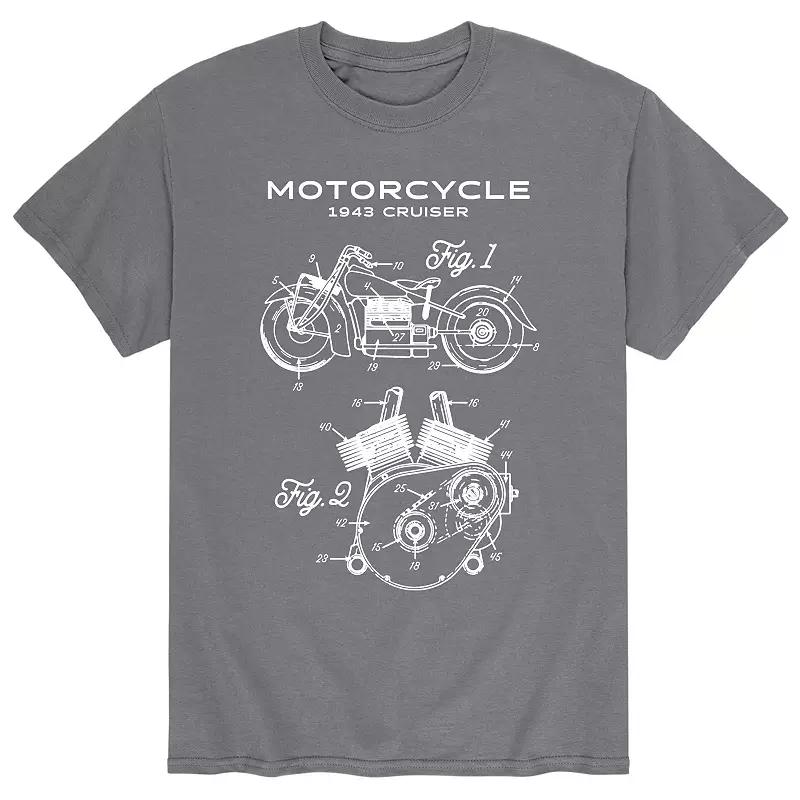 Men's Motorcycle Rendering Tee,  Product Image