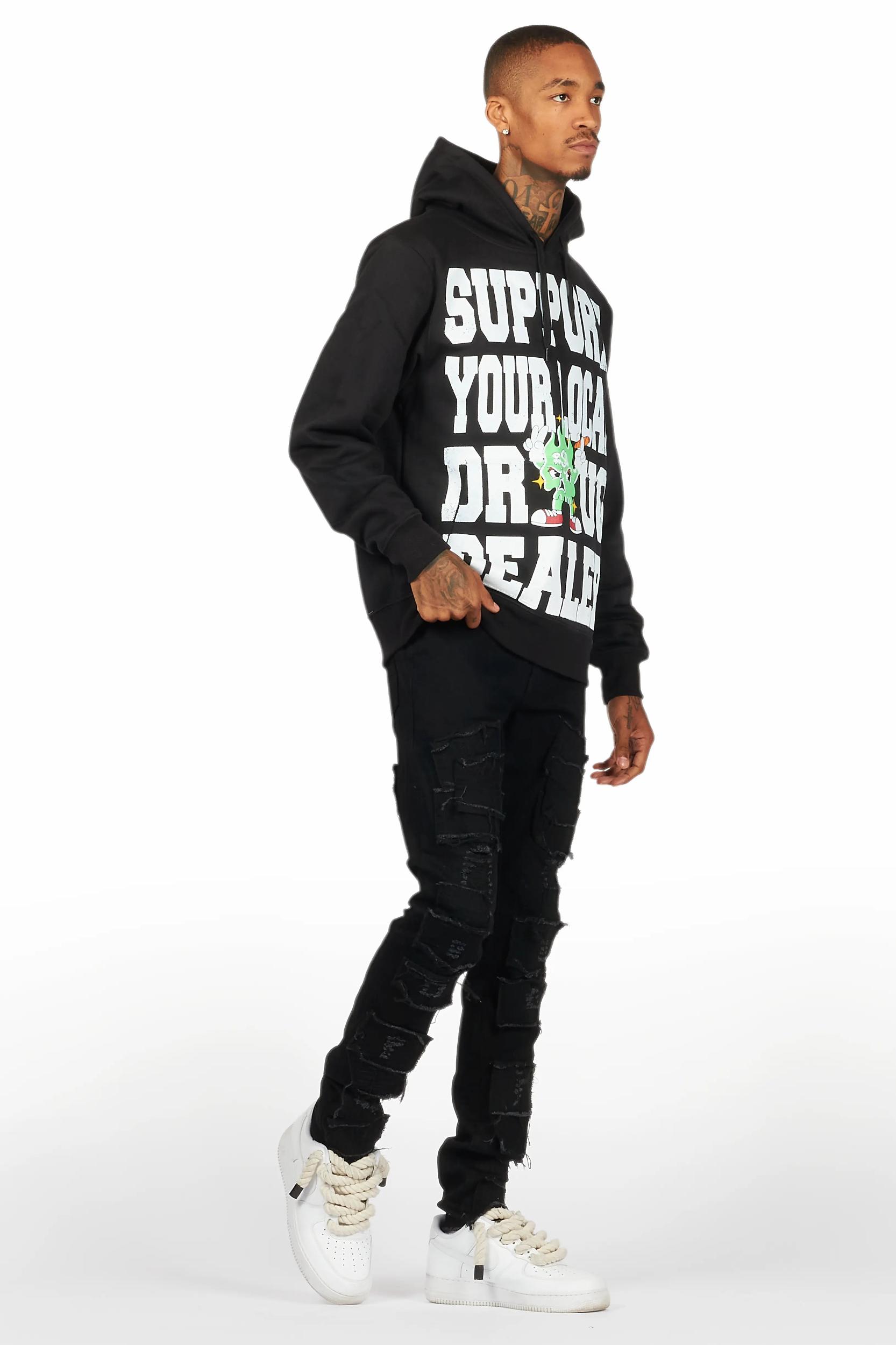 Tarl Black Hoodie & Camden Slim Fit Jean Bundle Male Product Image