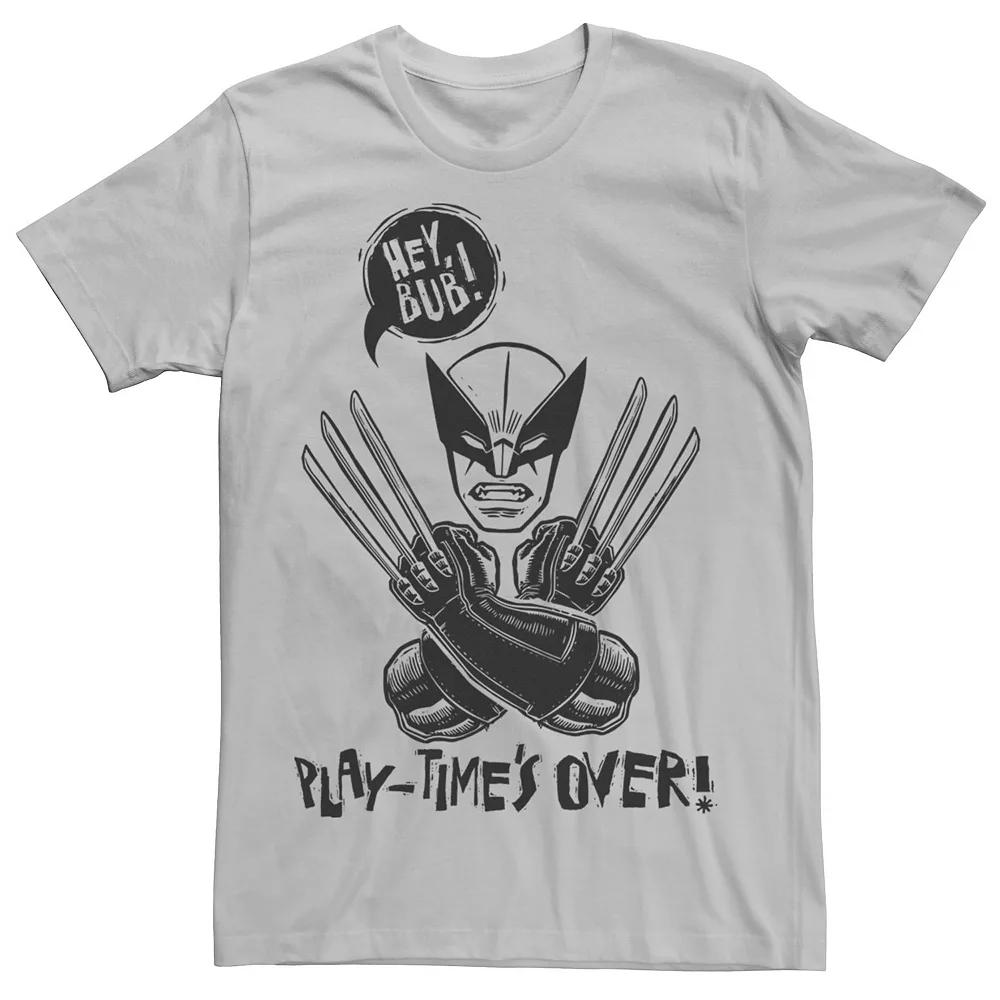 Men's Marvel Wolverine Play Times Over Tee,  Product Image