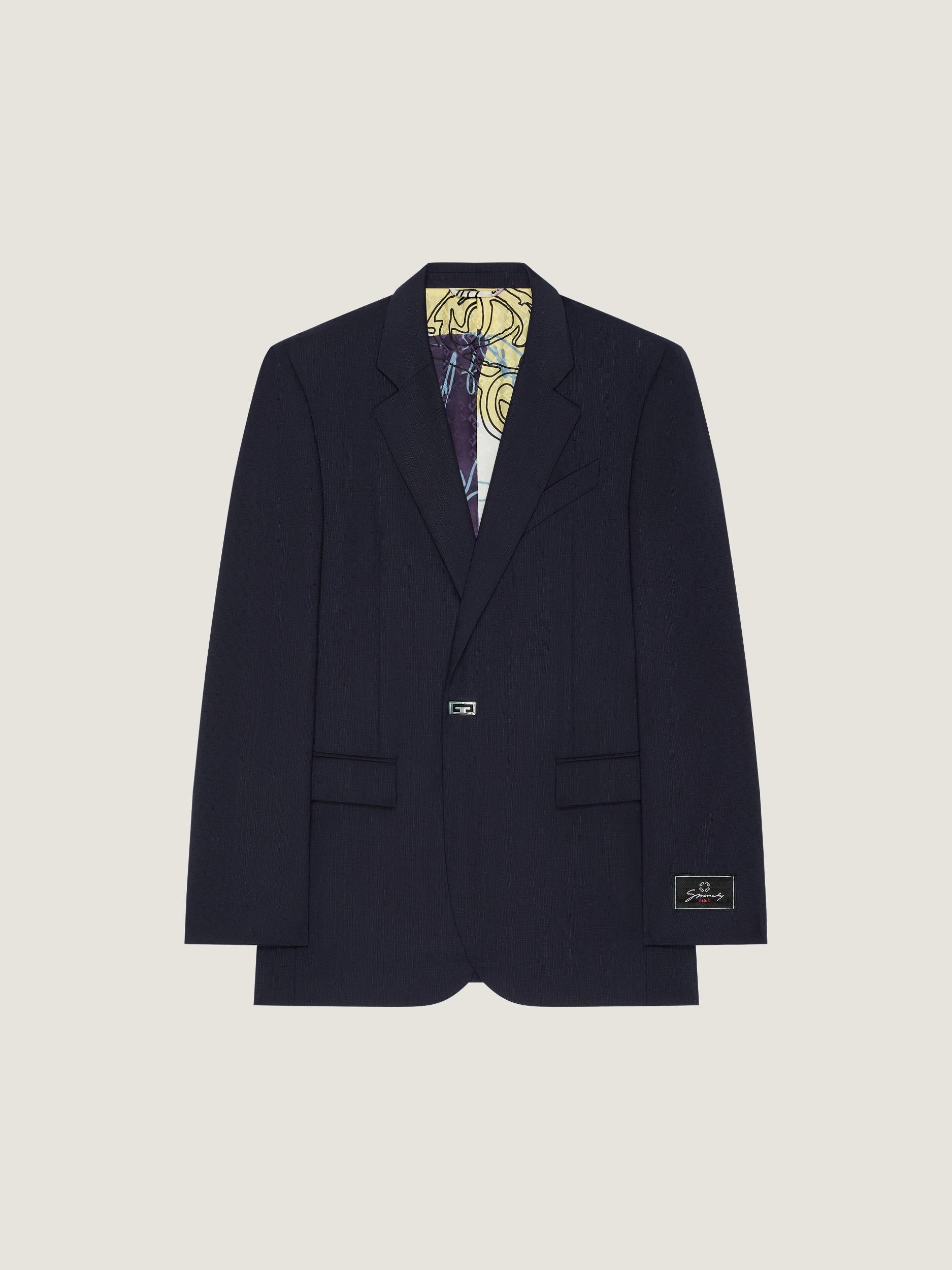 Slim fit tailored pants in wool with 2G clip Product Image