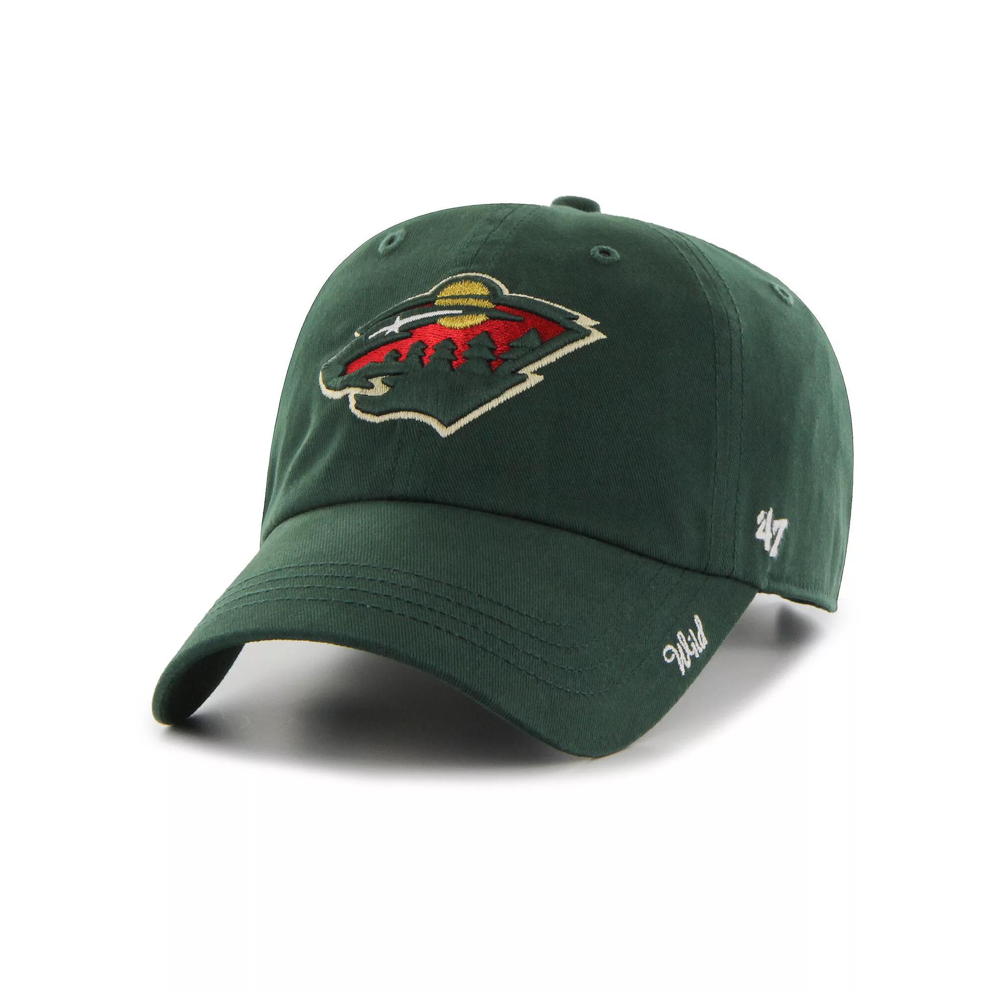 Women's '47 Green Minnesota Wild Miata Clean Up Adjustable Hat Product Image