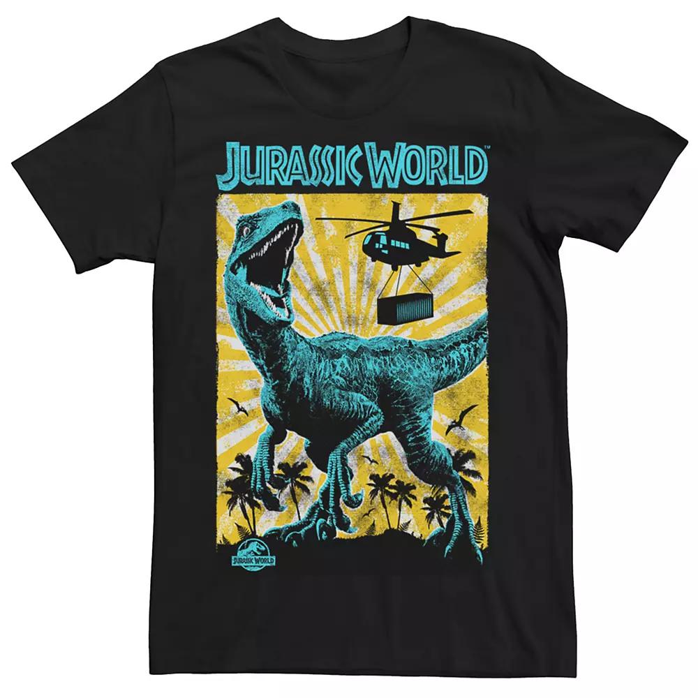 Men's Jurassic World T-Rex Retro Poster Tee,  Product Image