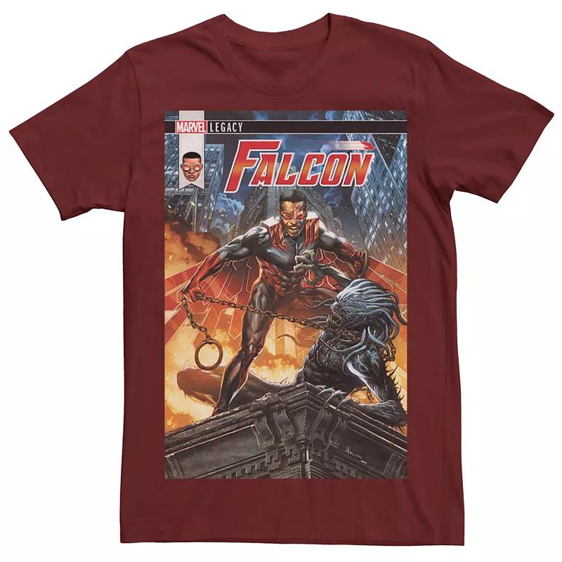 Men's Marvel Falcon Fury Comic Cover Tee, Size: Large, Red Product Image