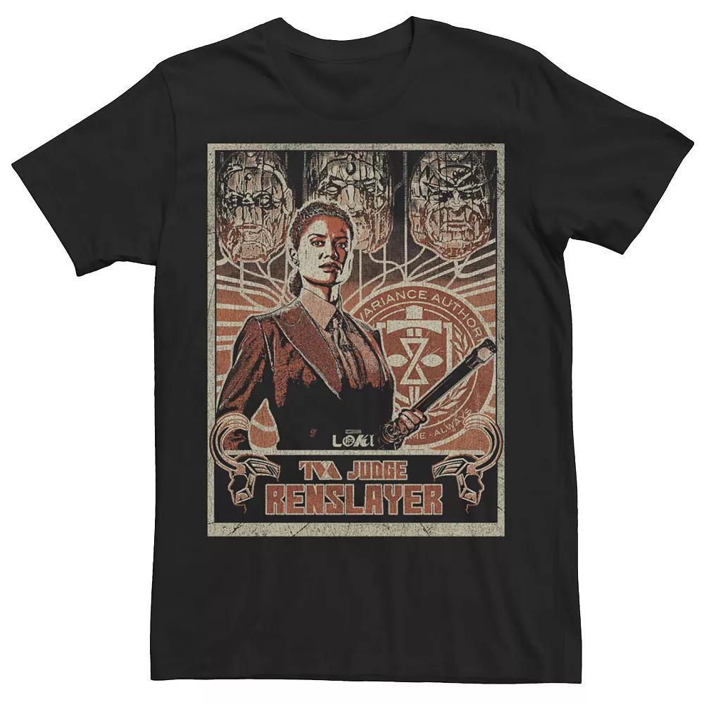 Big & Tall Marvel Loki Judge Renslayer Poster Tee, Men's,  Product Image