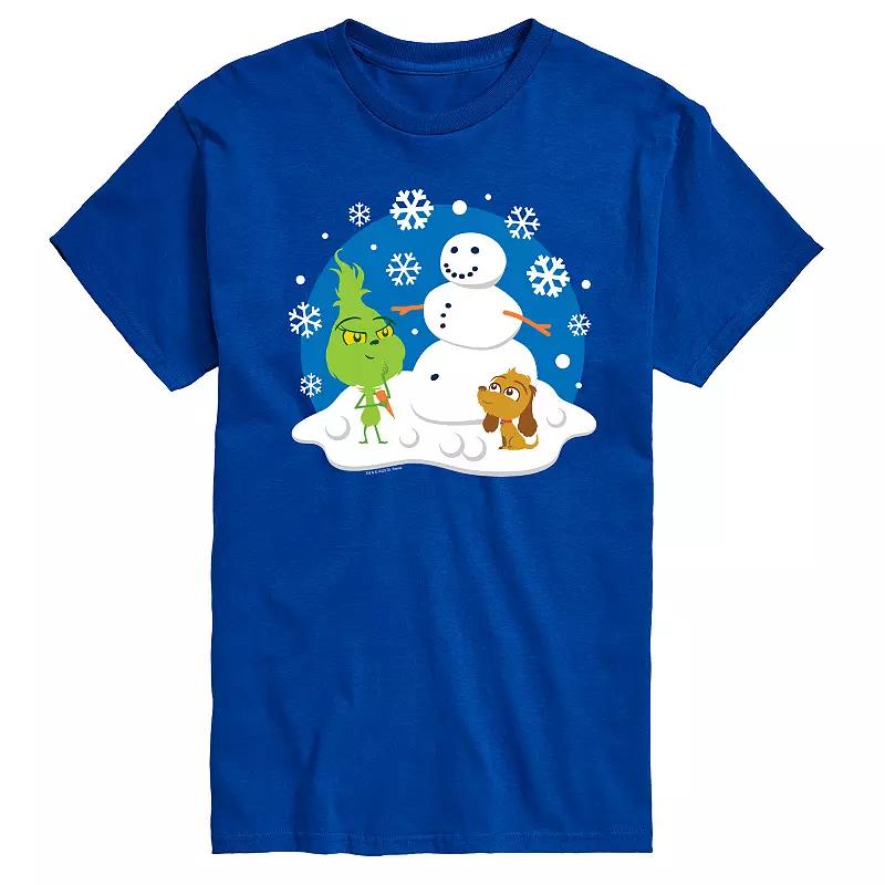 Big & Tall Dr. Seuss The Grinch Building Snowman Graphic Tee, Men's,  Product Image