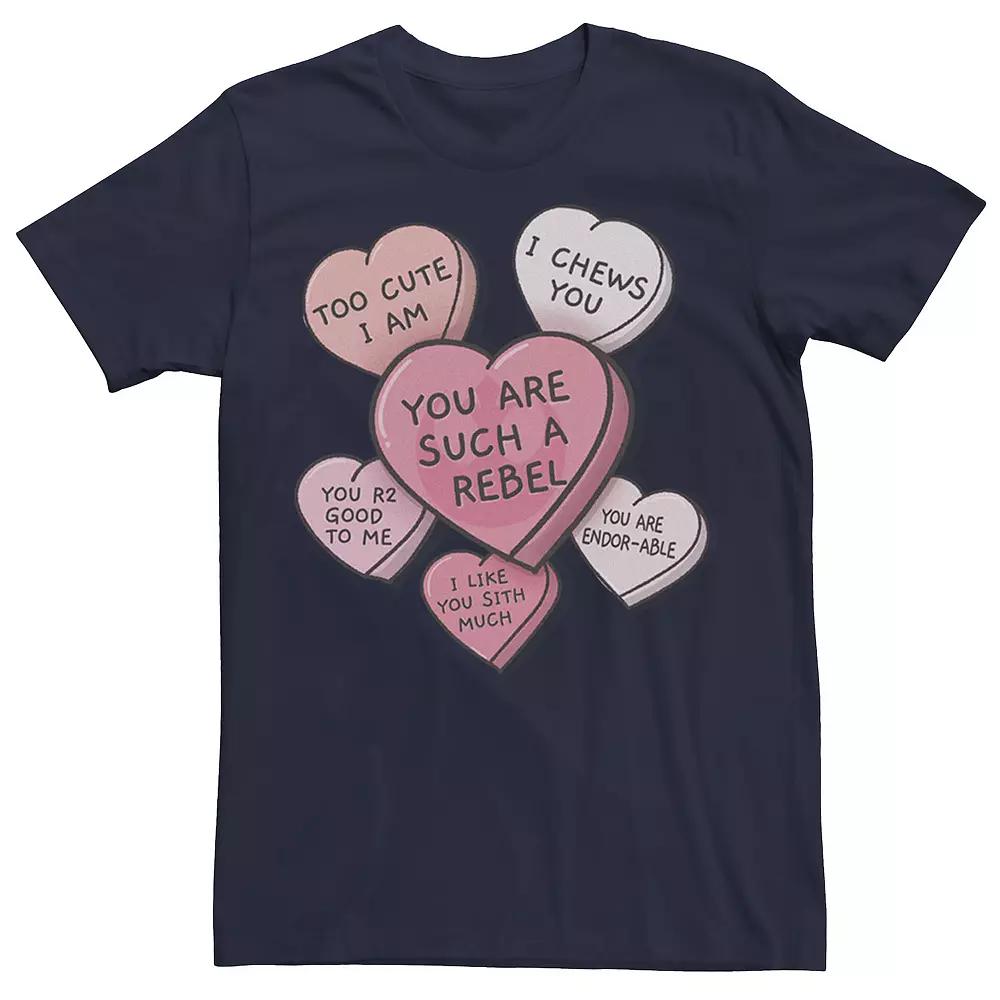 Men's Star Wars Candy Heart Quotes Valentine's Day Tee,  Product Image