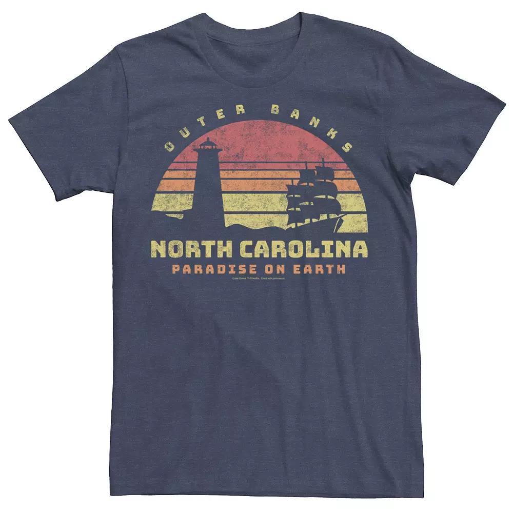 Men's Outer Banks Paradise On Earth Sunset Colors Tee,  Product Image