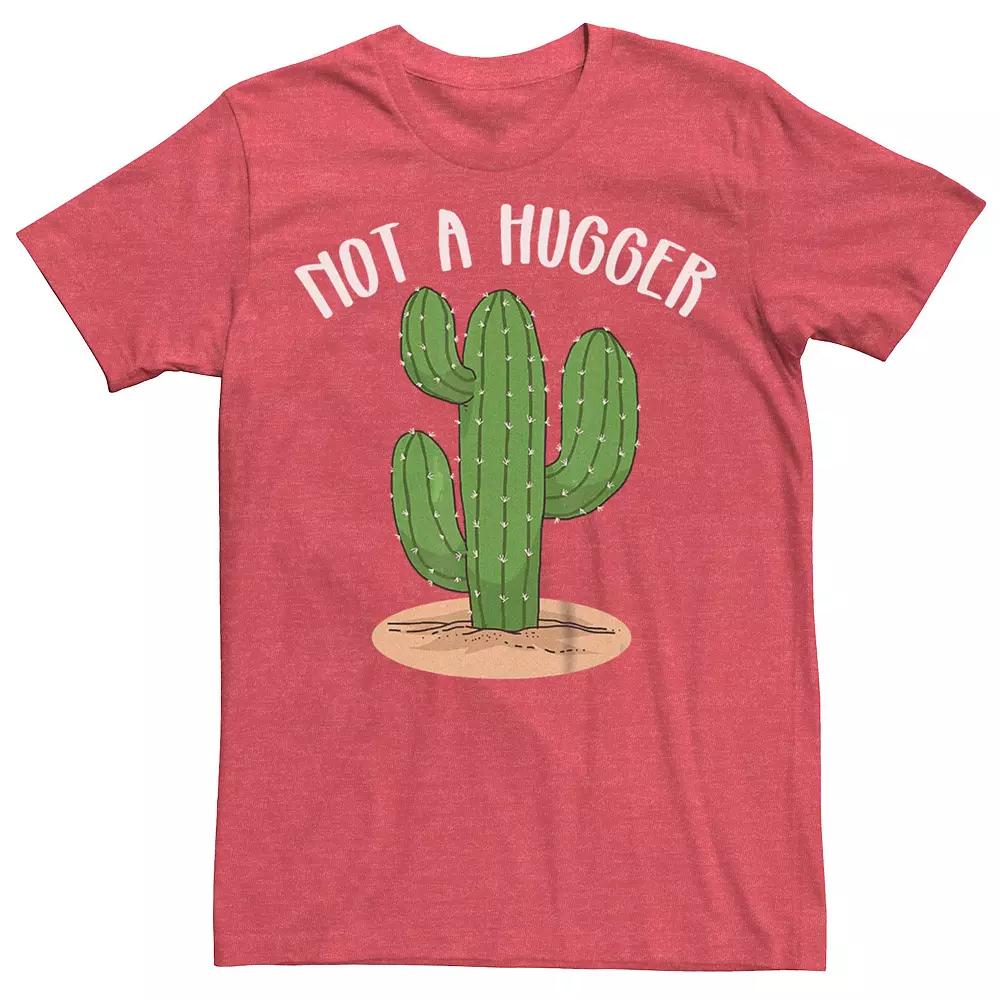 Men's Not A Hugger Cactus Graphic Tee,  Product Image