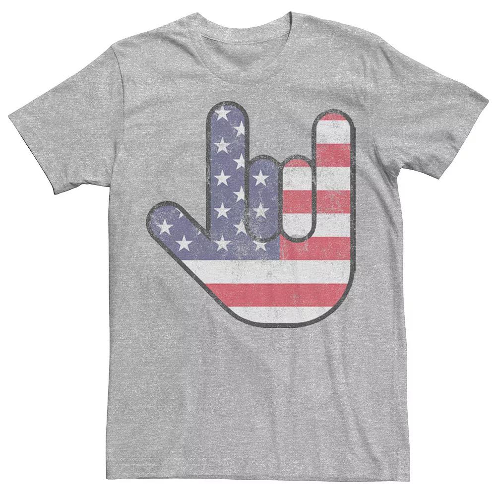 Men's Rock On Hand USA Flag Tee,  Product Image